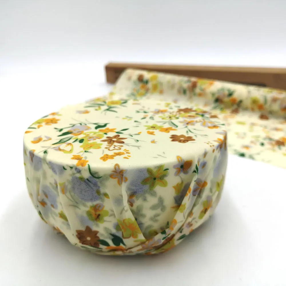 Reusable Beeswax Cloth Wrap Food Fresh Bag Lid Cover Stretch Lid Jungle Party Bees Wax Wrap