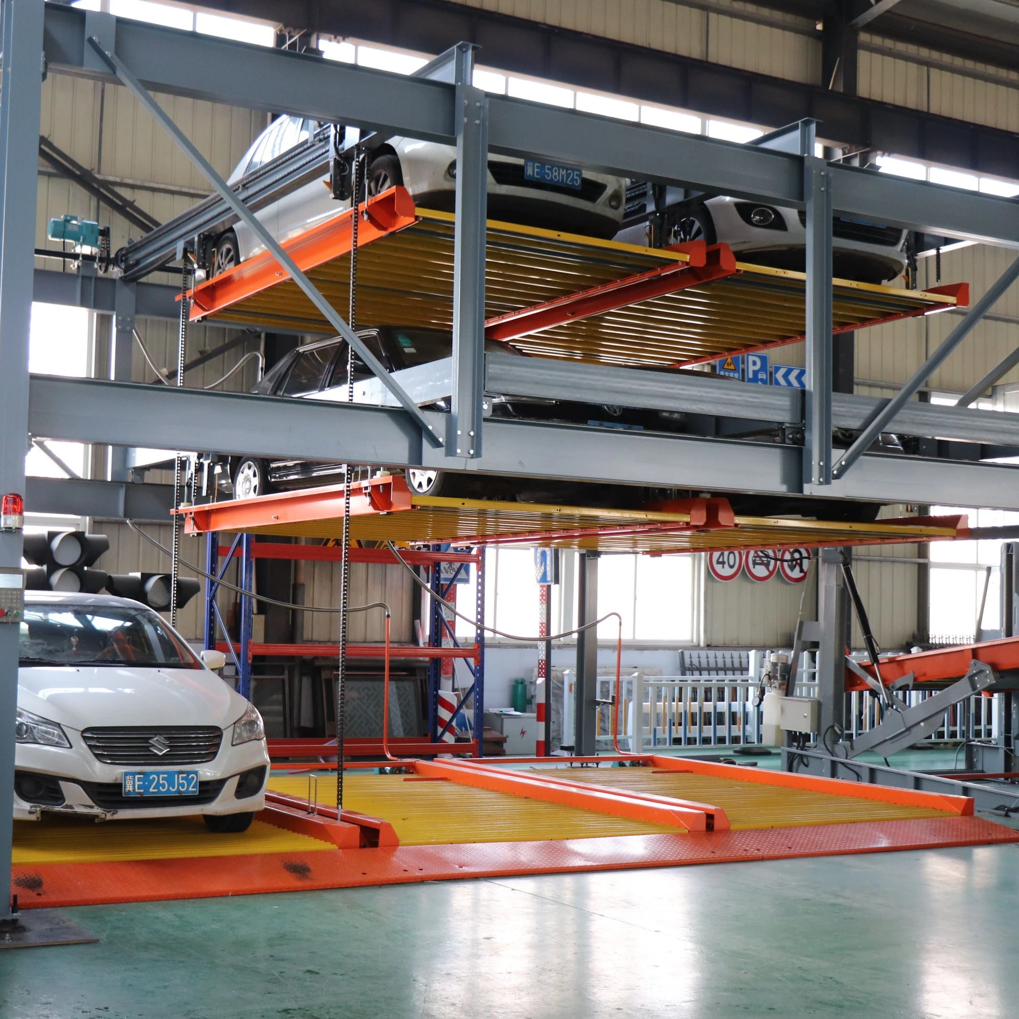 Wopeng brand Automatic shopping mall Parking 2-6 Levels Lift Sliding Auto Puzzle Parking System