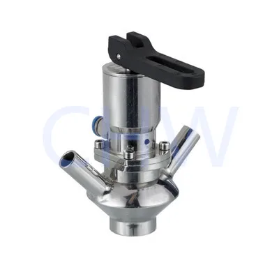 
Sanitary stainless steel 316L aseptic sampling valve with double port 