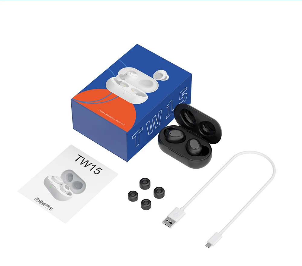 Беспроводные наушники TWS с микрофоном tws 5 0 Audfonos ipod Auriculares TW15