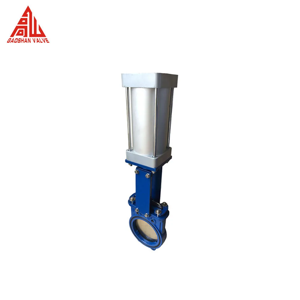 Knife Gate Valve Bi-directional Pneumatic Knife Gate Valve For Slurry Penstock