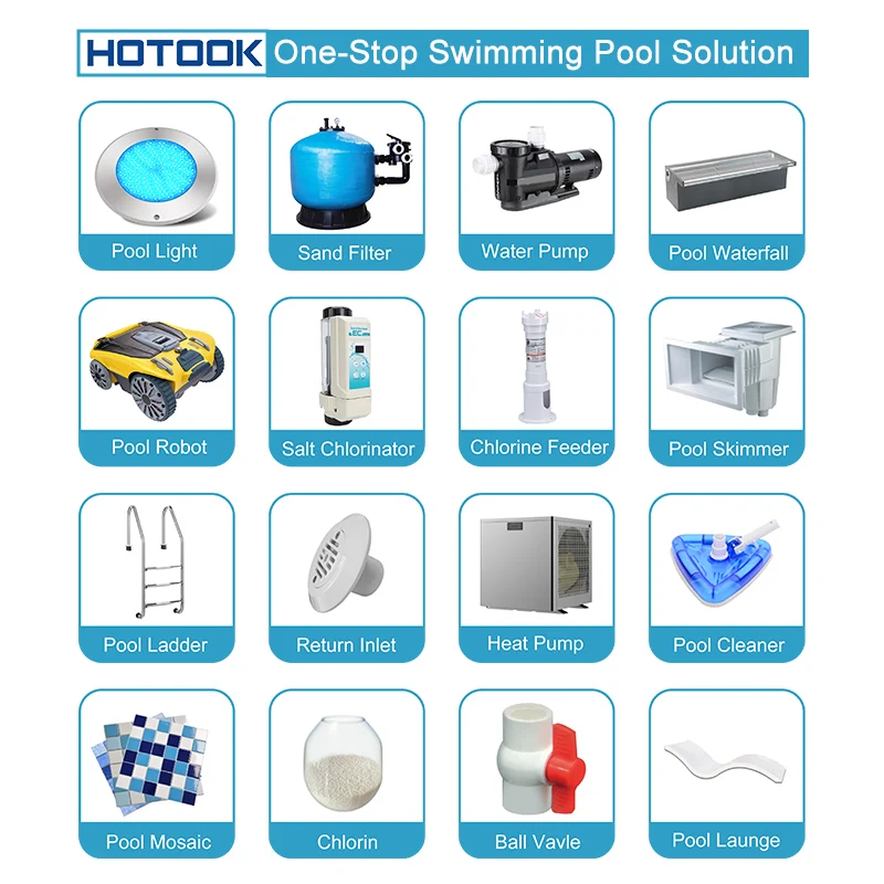 HOTOOK Custom Size Fiberglass Water Filter for Small Top/Side Mount Sand Filter Swimming Pool Equipment Filtration Accessories