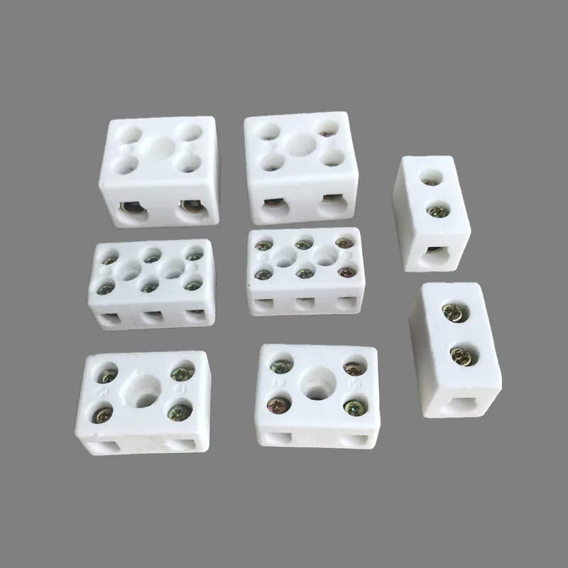 Customized Production Insulating 1 2 3 4 Way Alumina Ceramic Electric Terminal Connector
