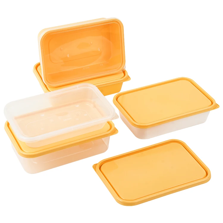 Large Capacity Disposable Plastic Food Container With Theft-proof Sealing Lid Fast food Takeout Lunch Box