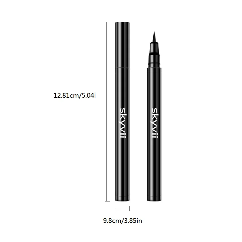 Private Label Fast Dry Eyes Makeup Vegan Eyeliner Pen Smooth Long Lasting Waterproof Black Matte Liquid Eyeliner Pencil