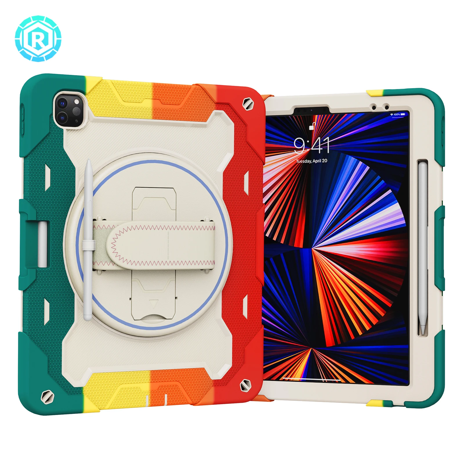 New Design Hard PC Soft Silicone All-round Protection Shockproof Tablet Case For iPad Pro 12.9