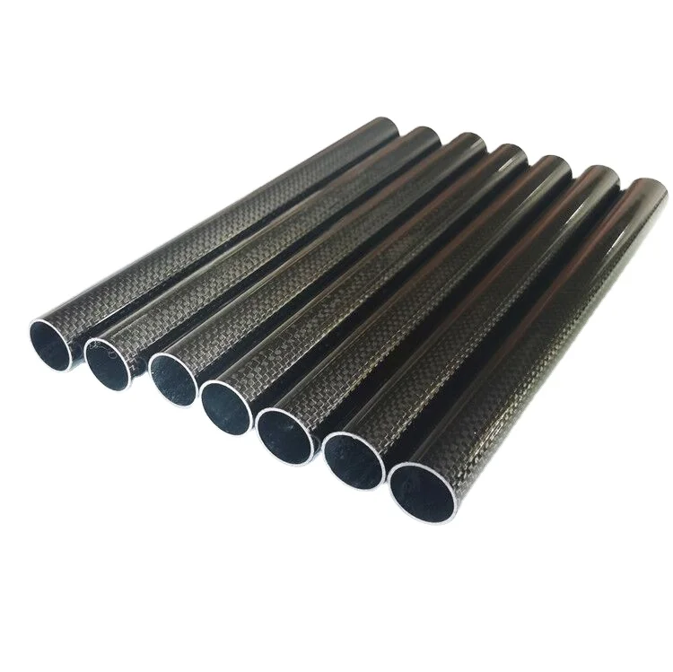 20mm 25mm 30mm Customize Dimension High Strength 3k Carbon Fiber Tube For Tripod/ Camera Stands