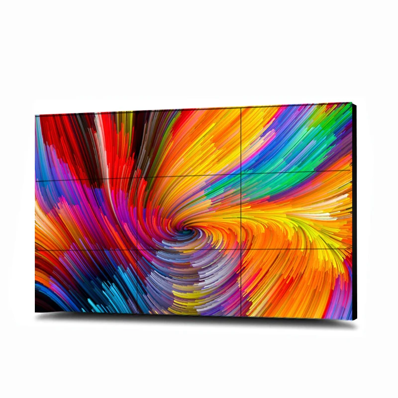 55 Inch Seamless Narrow Bezel Video Full Color Led Lcd Wall Splicing Display Player Screen