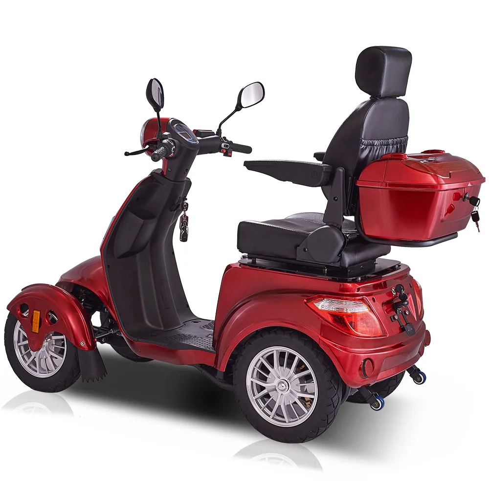 USA america warehouse High quality red 48 V disabled  scooter electric 4 wheel