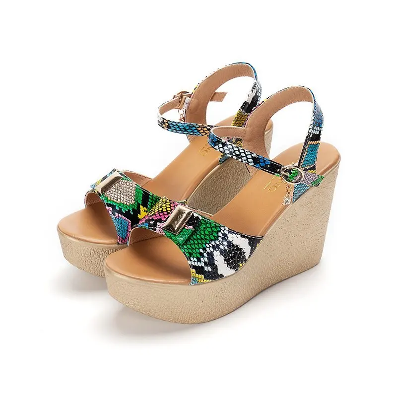 New Arrival Fashion Sandals High Quality Summer Shoes Women Wedge High Heels Sandals