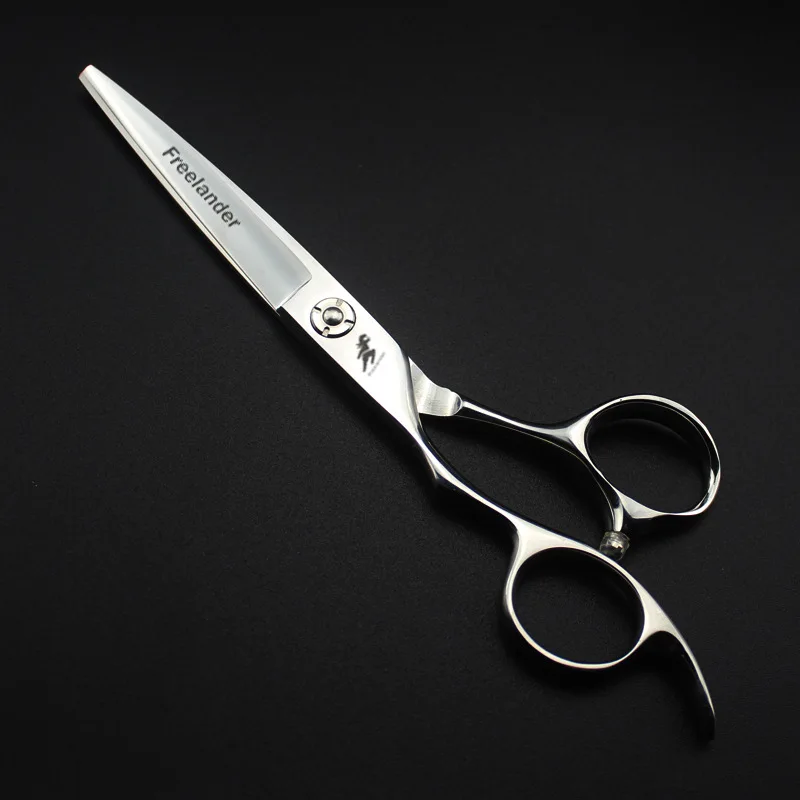 High-end 440C Left hand hairdressing scissors hairdressing shears Flat Bangs scissors Teeth scissors for lefties