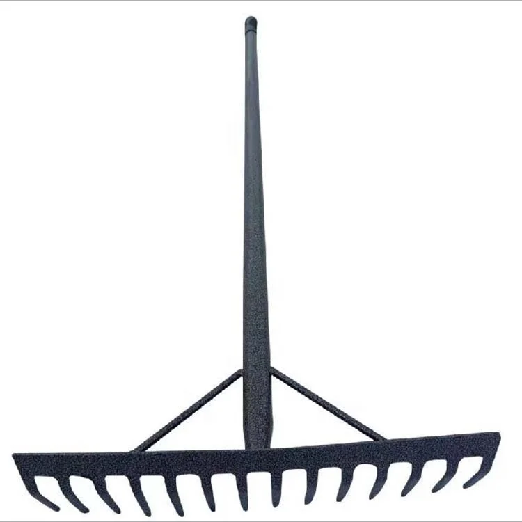 Lawn Steel Rake Head 14 Teeth Rakes For farm tool carbon steel garden farming Agriculture rake with long handle