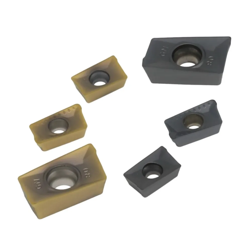 Excellent Physical Properties Durable Cutting Edge Carbide Milling Tips APKT1003 Inserts for General Use