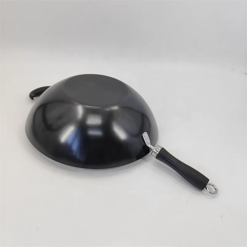 Hot Selling 0.8mm round Non-Stick Wok Pan Custom Carbon Steel Cast Iron Wholesale at Reasonable Price