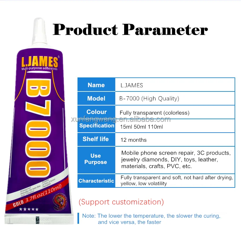 custom design High quality 15ml B7000 Glue Epoxy Adhesive E8000 glue 15ml 50ml 110ml for crystal jewelry glass metal DIY acrylic