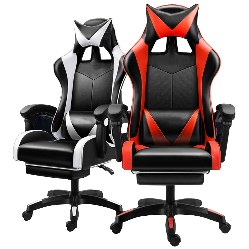 Wholesale Modern High Quality Computer Office Chair LED PU Leather Office Adult Ergonomic Silla Gamer Racing Gaming Chair