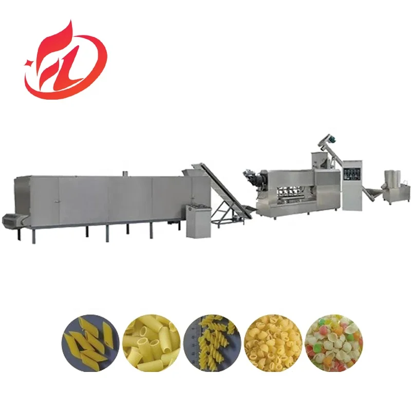 Full automatic macaroni pasta food production line pasta making machine