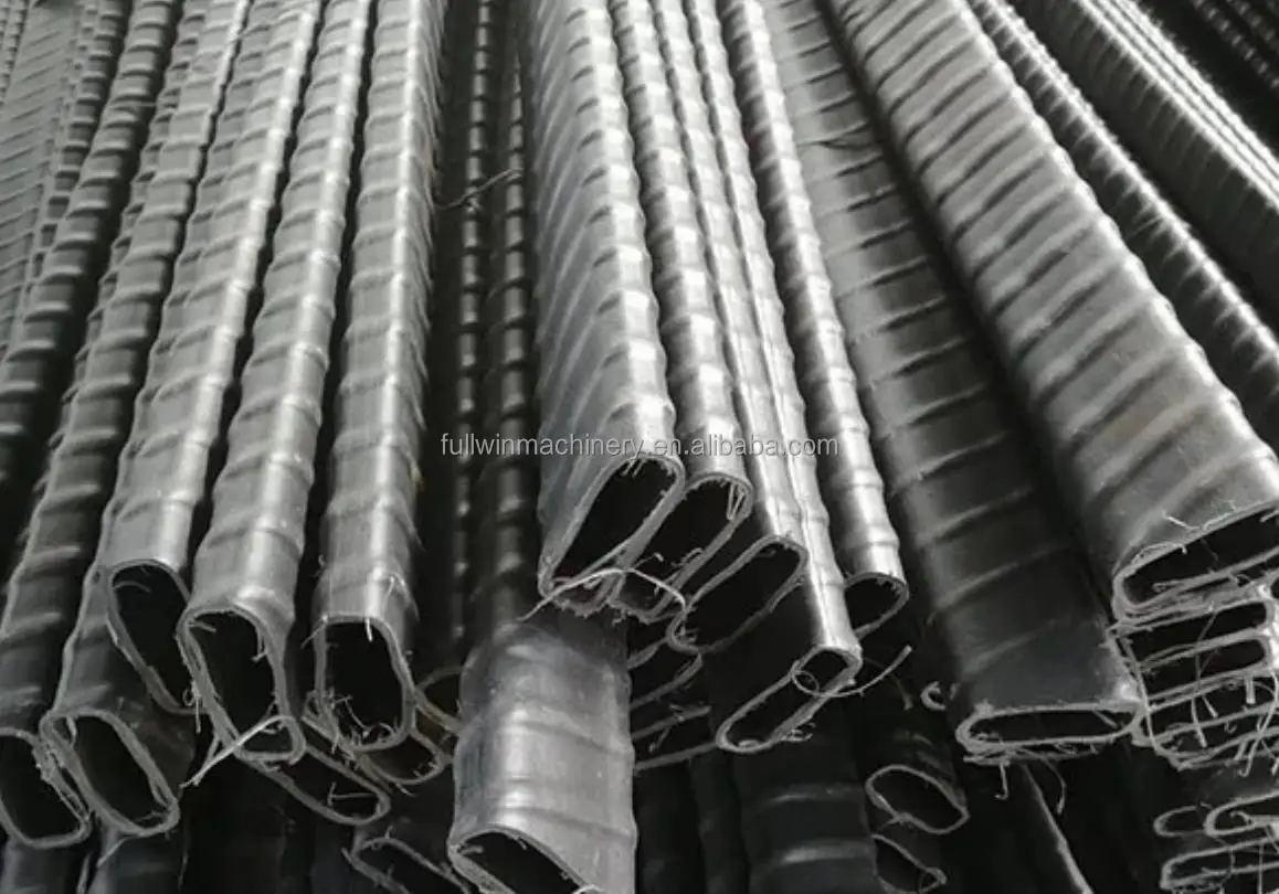 PVC Plastic circular and flat bellows single wall corrugated building pipe extruder machine