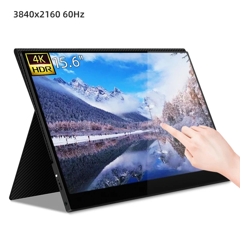 Компьютерный монитор 4K с сенсорным экраном 15,6 дюйма