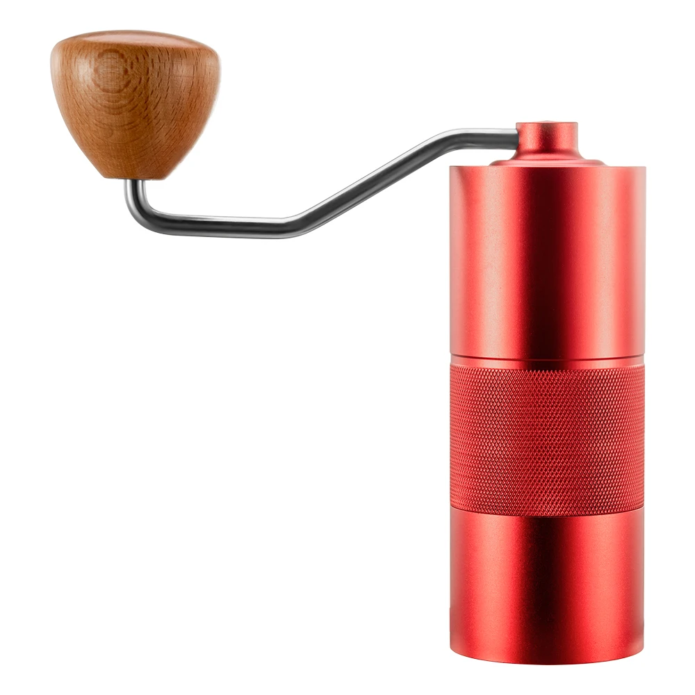 Портативная ручная коническая Кофемолка для кофейных зерен, алюминиевый ромбовидный корпус, эргономичная экономичная ручка, емкость 25 г