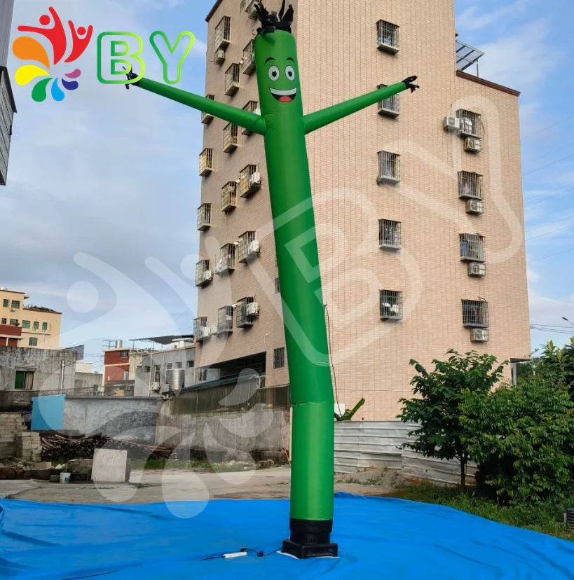 BOYAN Custom Design Logo Advertising Inflatable Wave Man Air Sky Dancer With Blower Fan Accessories