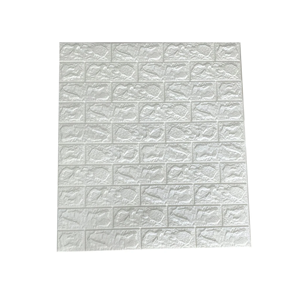 Colorful economical brickwork 77*70cm 3mm thickness waterproof XPE foam wall panel 3d wallpaper for wall decoration