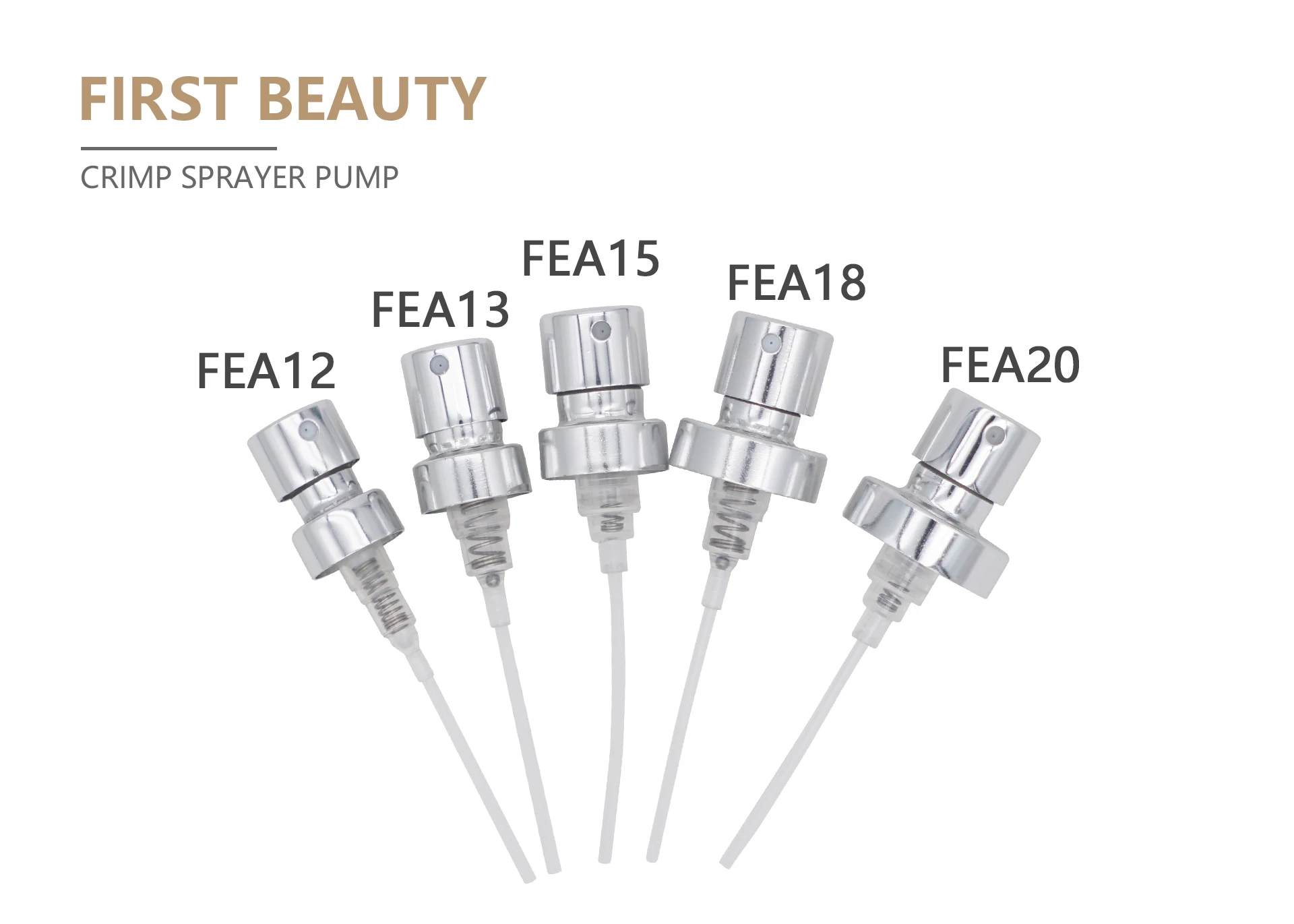 
Aluminum Perfume Spray Cap FEA15 Perfume Crimp Spray Pump Fine Mist Sprayer 
