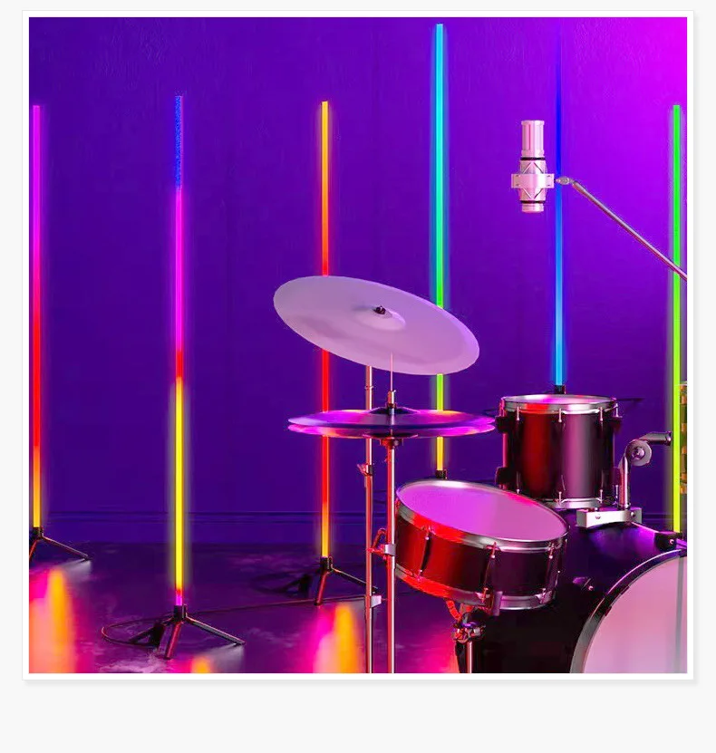 New 2.4G WiFi LED Stage Lights Programmable Hondys Wireless Battery Tube RGBW up Lighting for DJ Wedding and Party
