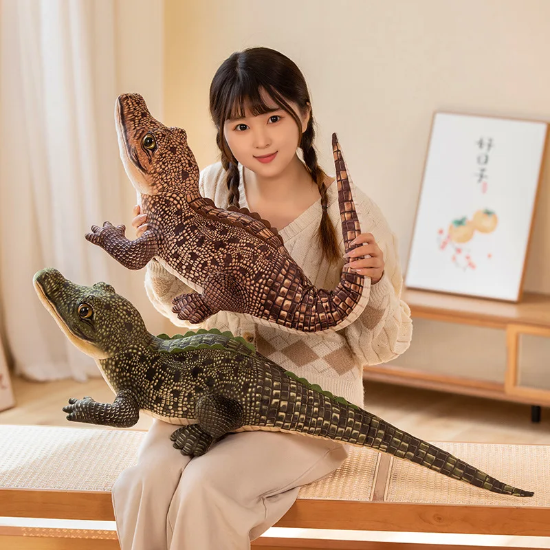 Linkbrand Giant 1m Simulation Crocodile Plush Stuffed Toy Lifelike Animal Toys Funny Gifts For Kids