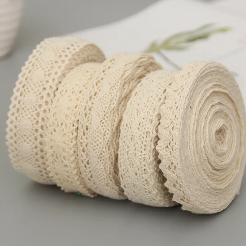 Cotton Embroidered Lace Net Ribbons Fabric Trim DIY Decorate Sewing Handmade Craft Material