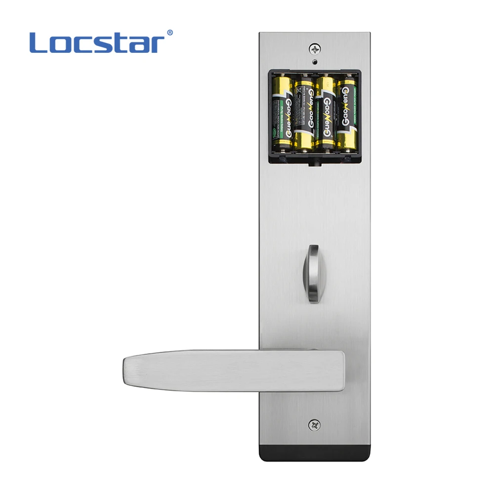 Locstar Security Waterproof Low voltage alarm Locks Key Card Rfid Locking SAAS System Hotel Door Lock