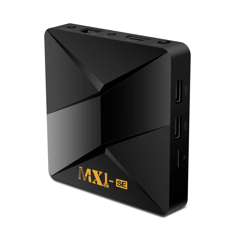 Самый дешевый Android TV BOX MX1-SE RK3328A с двумя камерами, процессор Rockchip RJ45 видео в формате 4K Android 9,0 2,4G, Wi-Fi, Mali-400MP2 графический процессор TV Box