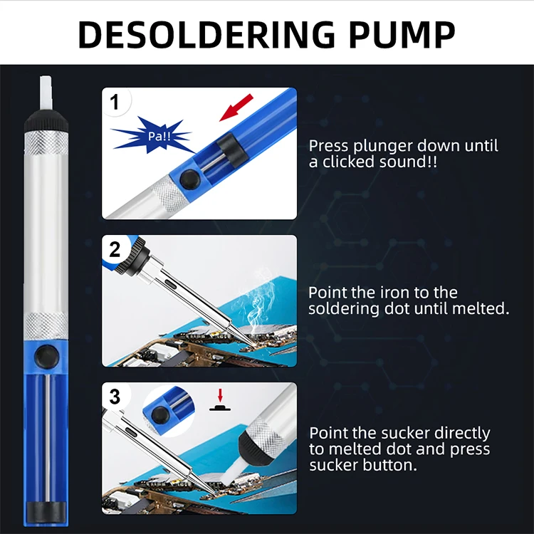 Portable 60W repair digital display electric soldering iron gun tool kit for DIY home use mobile phone repairing