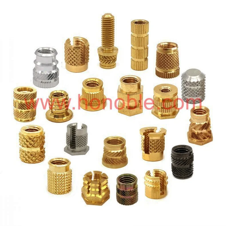Полноразмерные латунные резьбовые вставки различных типов