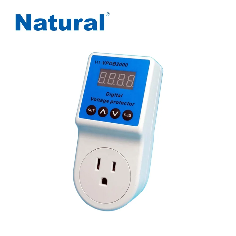 Natural Voltage Protector High Voltage Switch Intelligent Power Electrical Socket High Voltage Guard Uk Plug