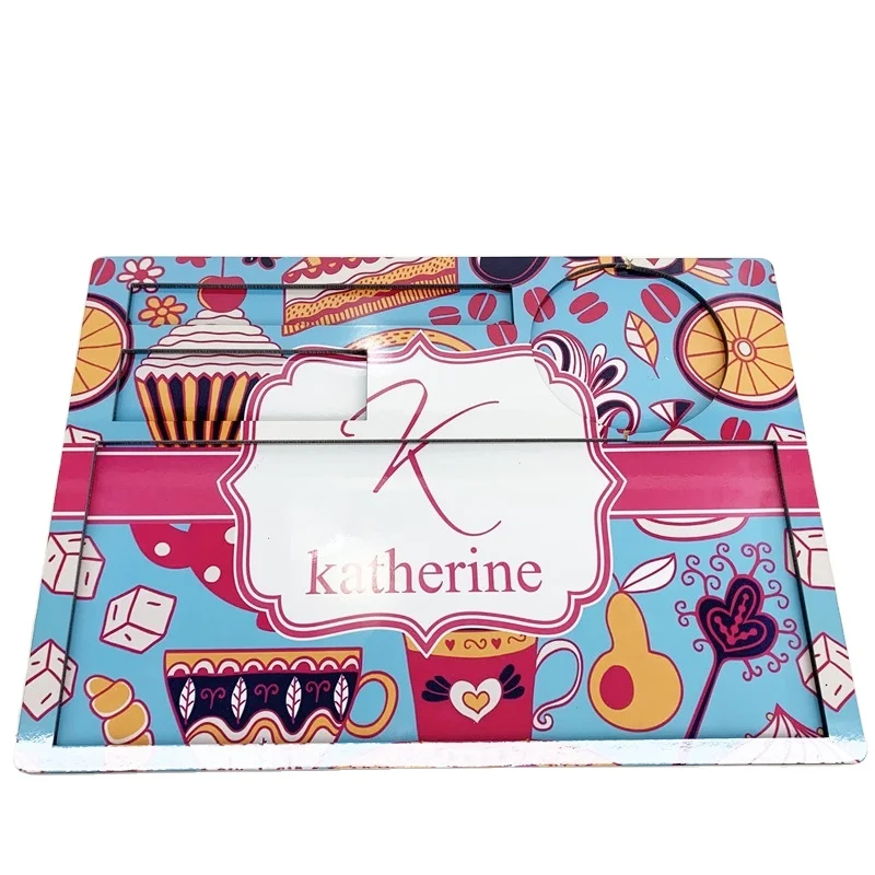 Decorative Home Personalized Logo Service Plate Sublimation Blank MDF Food Tray Printable Table Placemats Dinner Plate Set