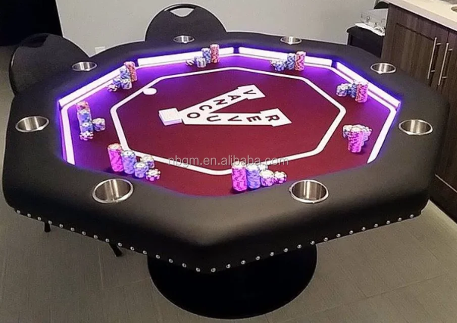 52  Inch 130 cm  diameter  round table Poker Table With Iron  Leg  Poker table