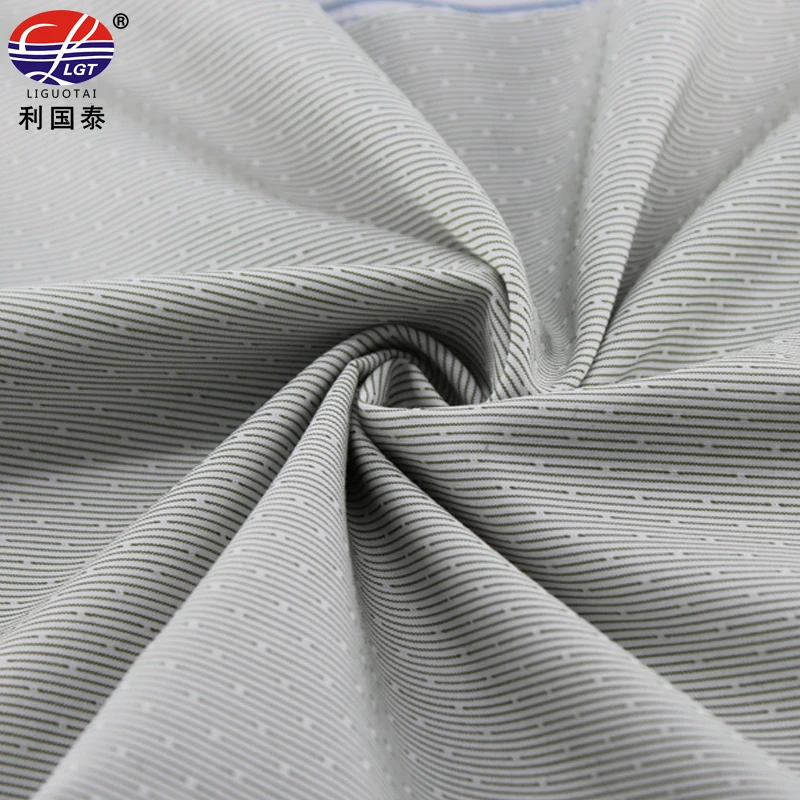 hot sale organic bamboo polyest custom fabric for clothes