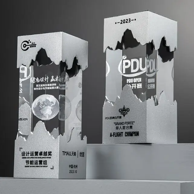 Shanchen дизайн Мраморная основа хрустальные трофеи фигурки производство Пустые Хрустальные сувенирные медали и
