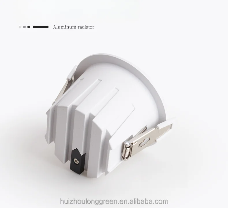 3 colors 3000k 4000k 6000k  anti-glare LED downlight  for kitchen hotel no main light design wholesale Osram COB led spotlight