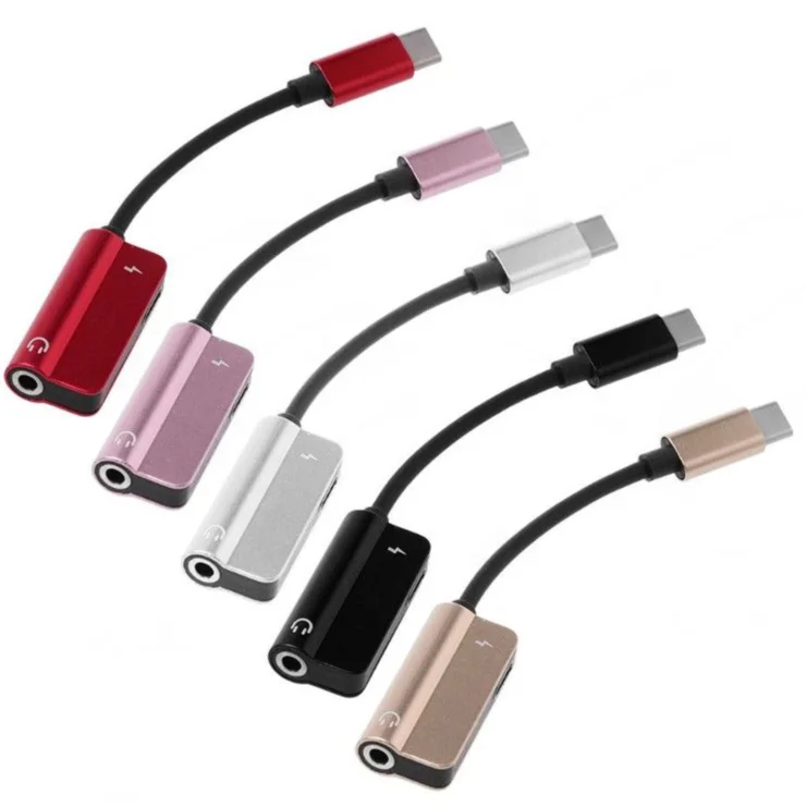 Заводской Разветвитель USB C на 3,5 мм 2 в 1 Тип c разъем для наушников Aux аудио адаптер зарядный кабель адаптер