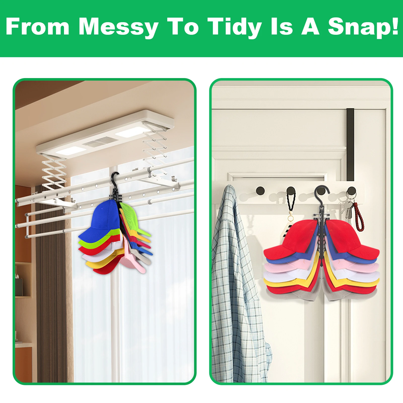 Современная Многофункциональная вешалка для шляп с регулируемыми крючками Настенная или отдельно стоящая Прямая продажа завода