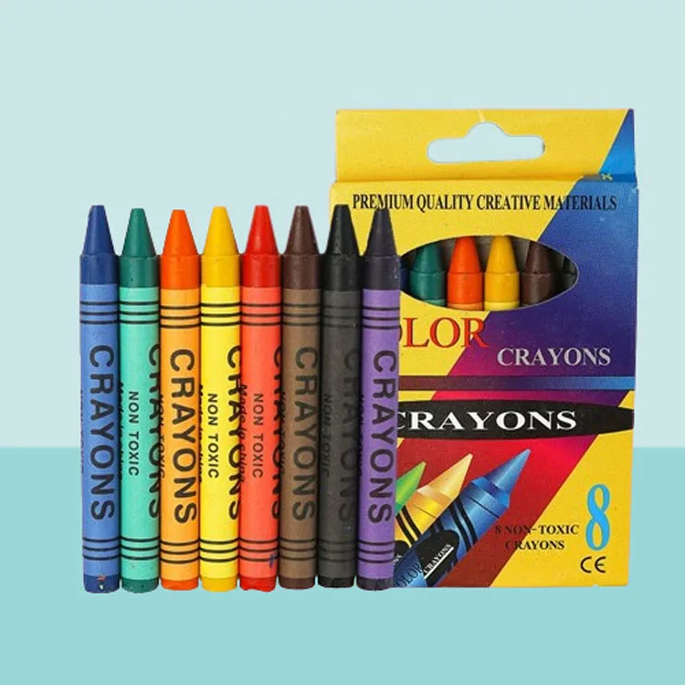 Cardboard Box Set Paraffin Wax Art Paint Kids Coloring Set Drawing Tools Art Sets White Complet Drawings