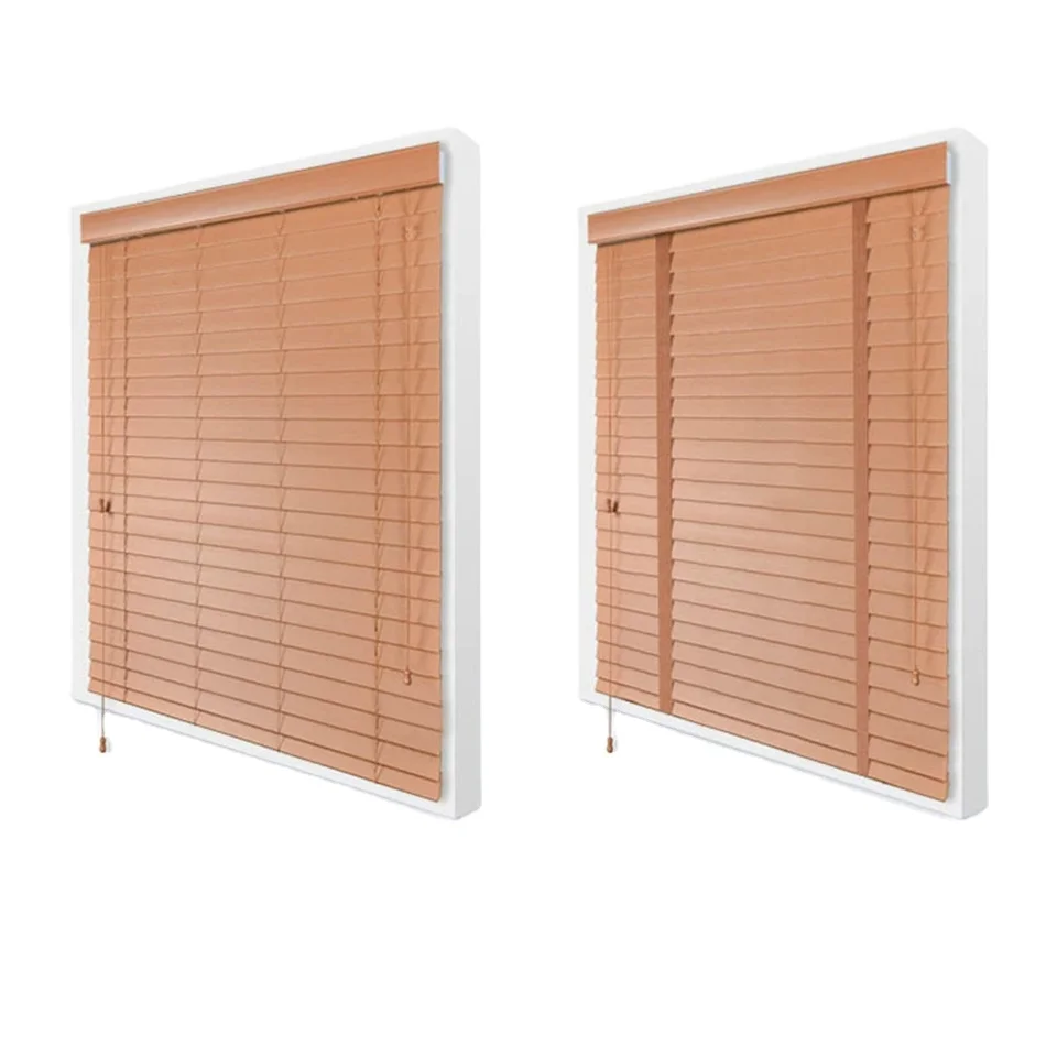 Curtains Shutter Blinds Basswood Louver Real Wood for Windows Wooden for Living Room Bed Room Home and Office Indoor Decoration