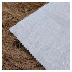 81001-- Eco-friendly wholesale 100% hemp light weight woven plain dyed hemp fabric for clothing
