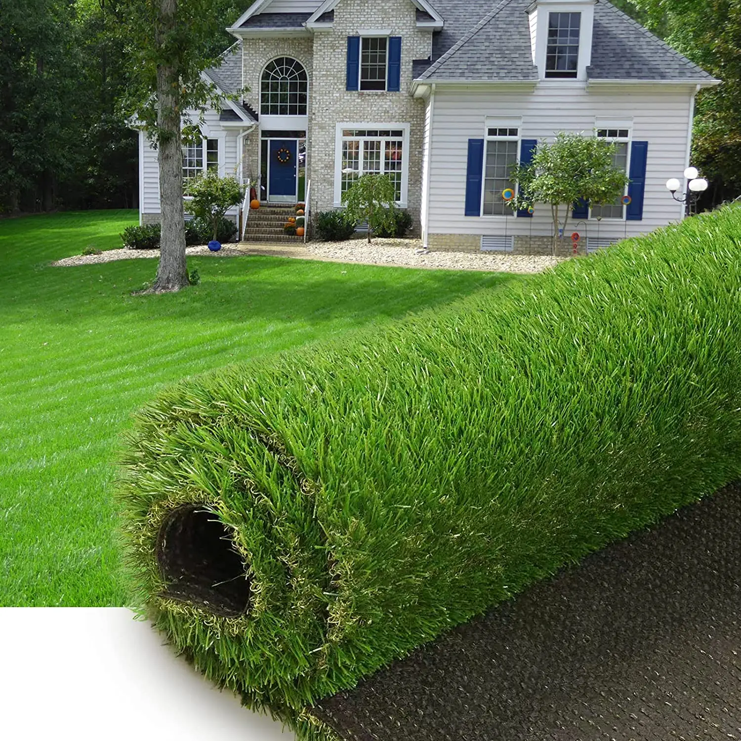 Factory directly price cheap high density  green Synthetic Turf Court Lawn Artificial Turf  Grass for home roof leisure garden
