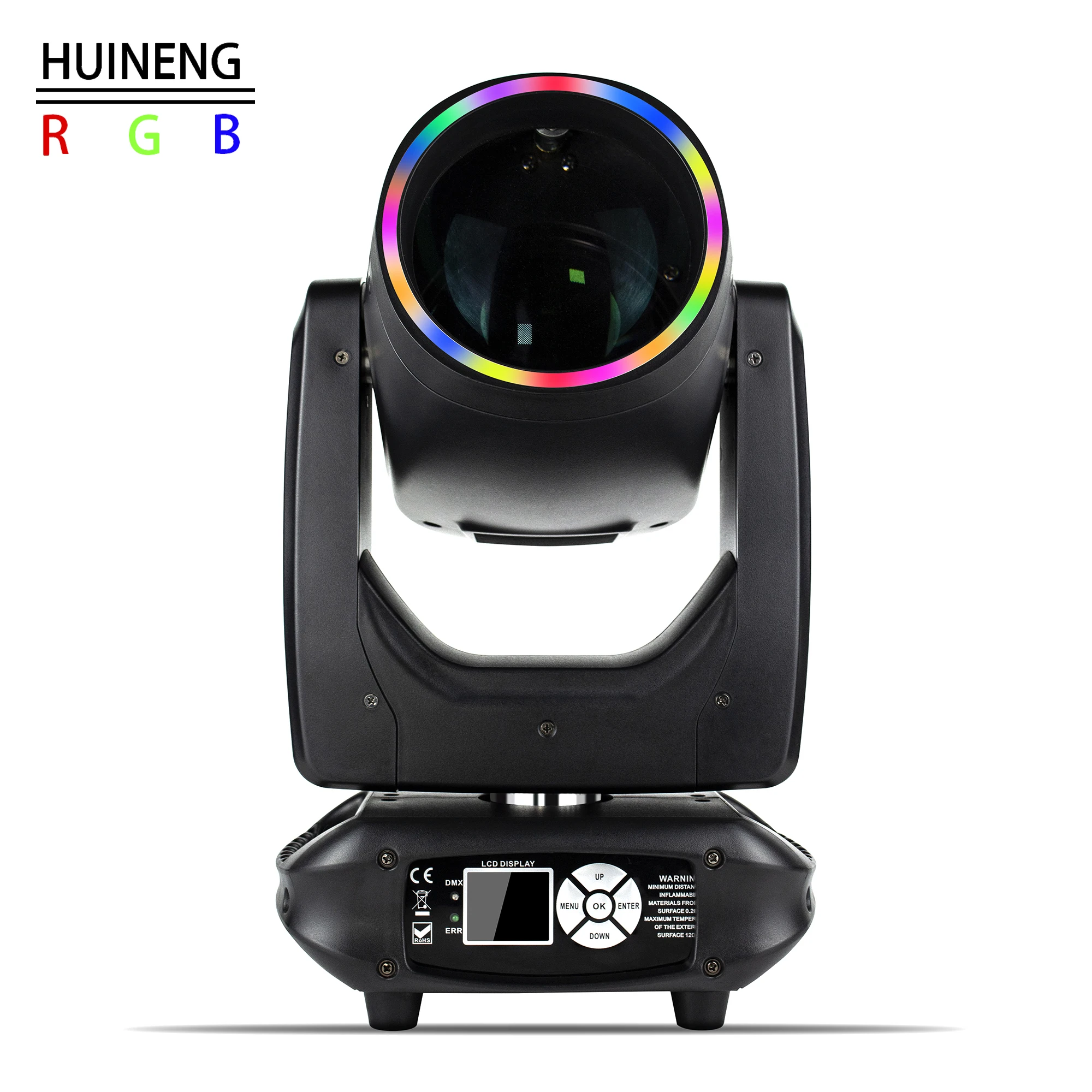Promotion Price 295w + Led Circle Ring With Rainbow Effect Moving Head Beam Light For Nightclub Bar Disco Stage  Light