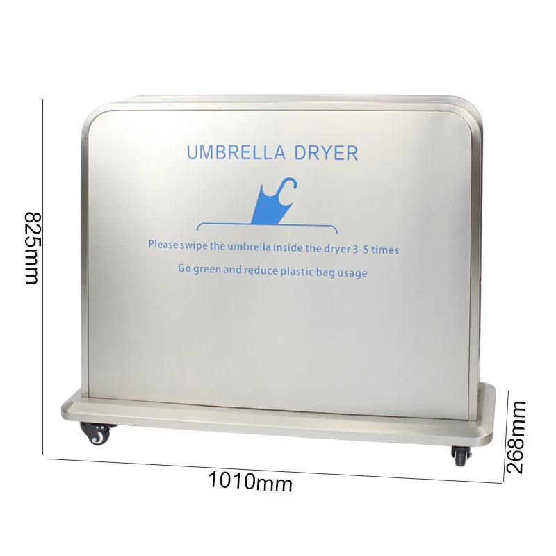 10L Wet Umbrella Dryer Rainwater Remover Stainless Steel Customized Eco Friendly Manual Umbrella Dryer Machine Wrapping Holder