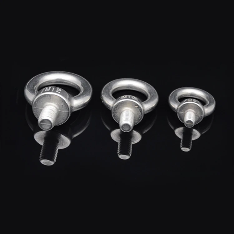 Hot Sale Stainless Steel Eye Bolt Screw Rings Round Bolt Manufacturer M12 M10