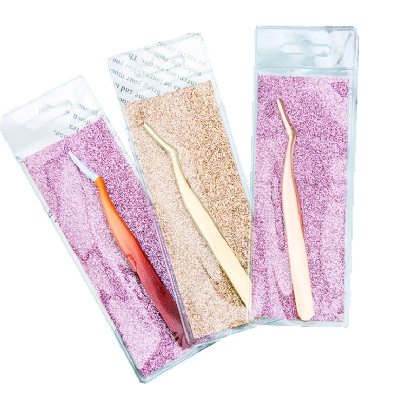 
3D mink eyelashes private label eyelash applicator,custom packaging private label rose gold False Eyelashes Tweezer 